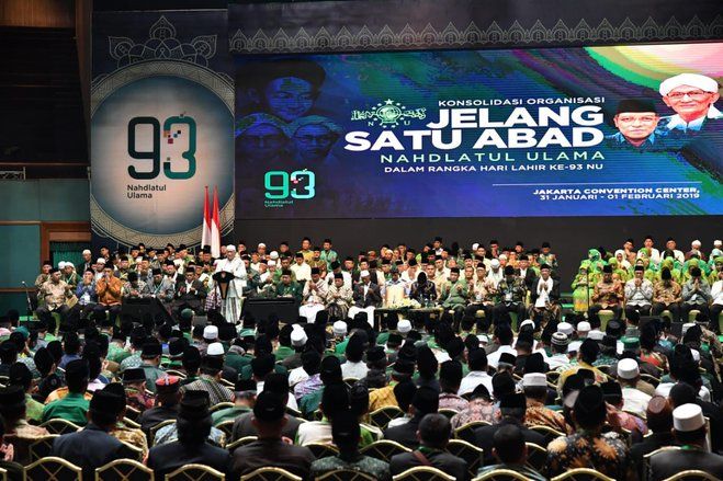 Di Harlah ke-93 NU, Jokowi Singgung Revolusi Industri