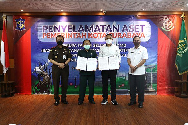 Gandeng Kejati, Pemkot Surabaya Selamatkan Aset Senilai Rp 200 Miliar Lebih