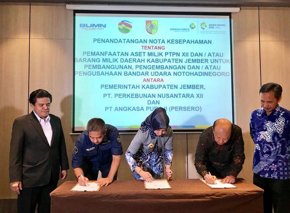 Kembangkan Bandara Jember, Angkasa Pura Lakukan MoU