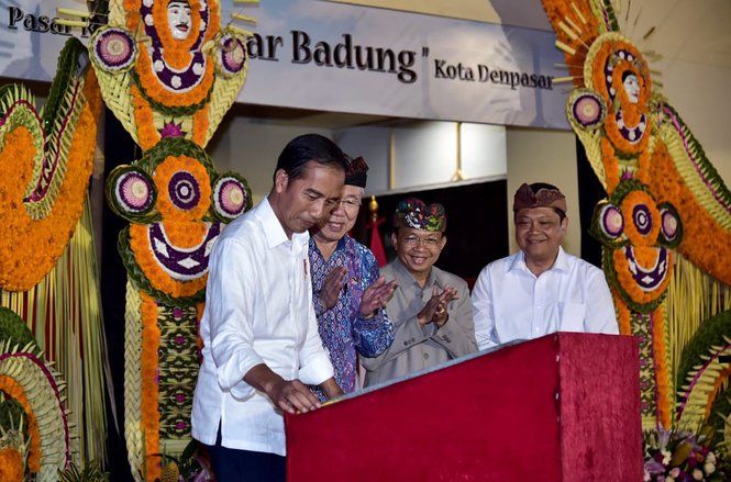 Jokowi Kagumi Keindahan Arsitektur Pasar Badung