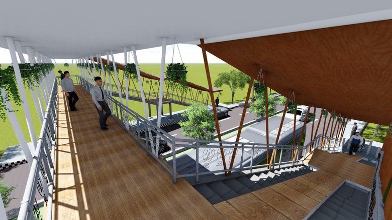 Mahasiswa ITS Rancang Jembatan Penyeberangan Ramah Difabel