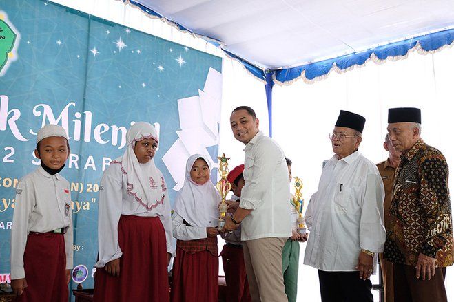 Jadi Contoh Perekat Toleransi, Wali Kota Eri Buka Festival Anak Milenial Bertemakan Keragaman Budaya di SMP Khadijah 2 Surabaya