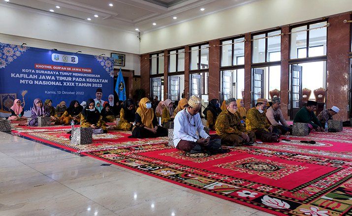 Dukung Kafilah Jatim di MTQ Nasional XXIX, Pemkot Surabaya Gelar Khotmil Quran