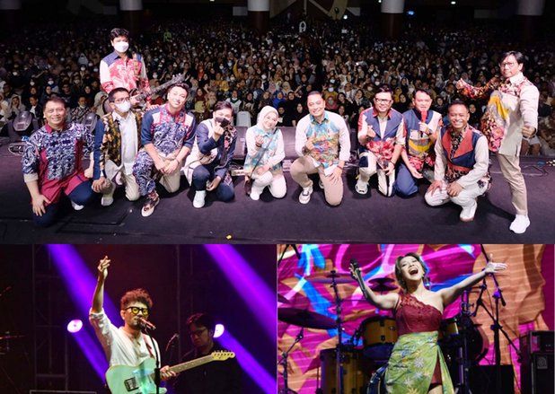 Konser di Surabaya, BCL Pakai Batik UMKM Surabaya