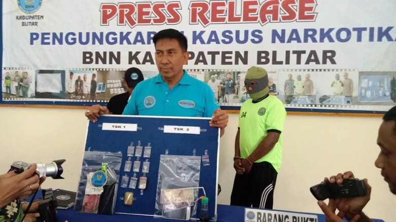 BNN Blitar Ringkus Residivis Kasus Narkoba Jaringan Lapas Madiun