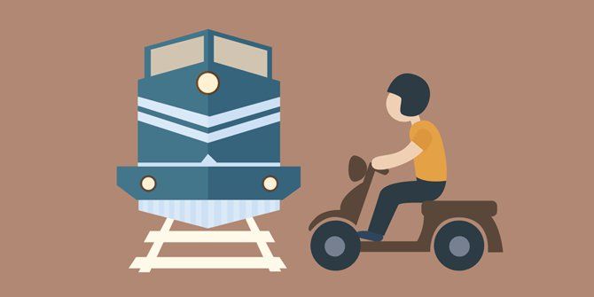 Terobos Pintu Perlintasan Kereta Api, Warga Magetan Meninggal