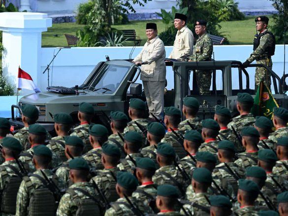 Di HUT TNI, Prabowo Singgung Kekayaan Indonesia yang Masih Dicuri