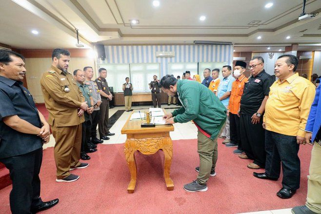18 Parpol di Kota Probolinggo, Komitmen Jalankan Pemilu Damai 2024