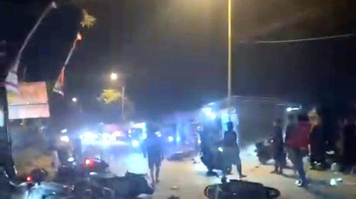 Konvoi Belasan Pemuda Beratribut Perguruan Silat Dibubarkan Polisi