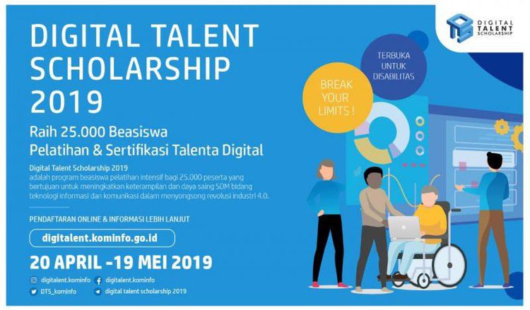 Kemenkominfo Buka Pendaftaran 25.000 Beasiswa Digital Talent Scholarship 2019