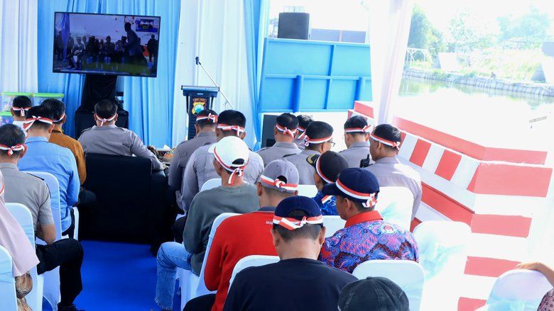 Jembatan Merah Putih Munggugebang Gresik Diresmikan, Buka Akses Ekonomi Warga