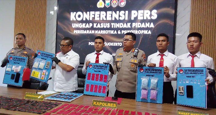 Dari Sabu hingga Liquid Vape, Jaringan Narkoba Terungkap di Mojokerto