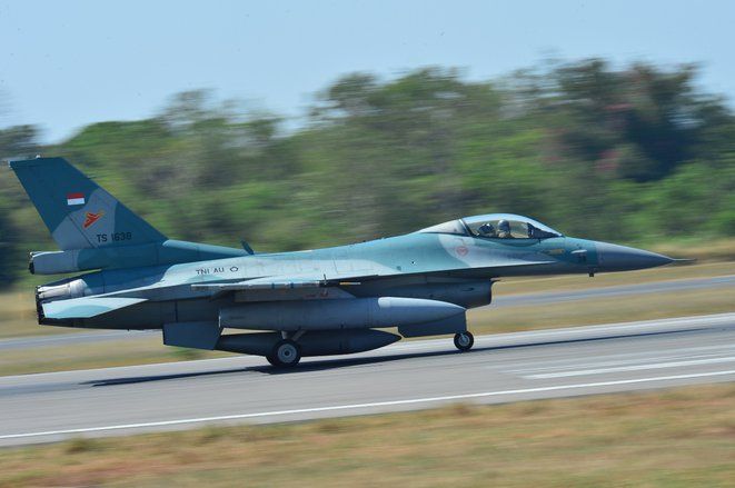 Latihan Bantuan Tembakan, Lanud Iswahjudi Kirim Empat Pesawat F-16