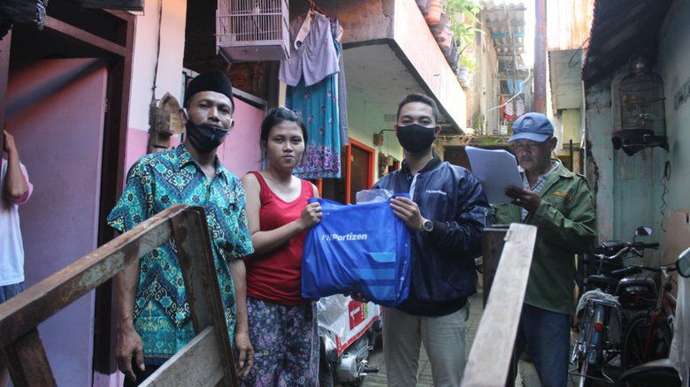 I'm Portizen Gelar Kegiatan Sosial kepada Mahasiswa Rantau Terdampak Pandemi