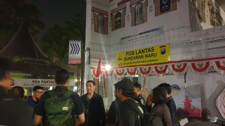 Dua Pos Polisi di Surabaya Jadi Sasaran Pelemparan Benda Diduga Molotov