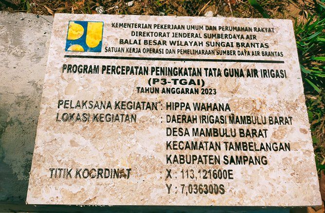 BBWS Brantas Bakal Kroscek Kondisi Proyek P3-TGAI di Desa Mambulu Barat Sampang 