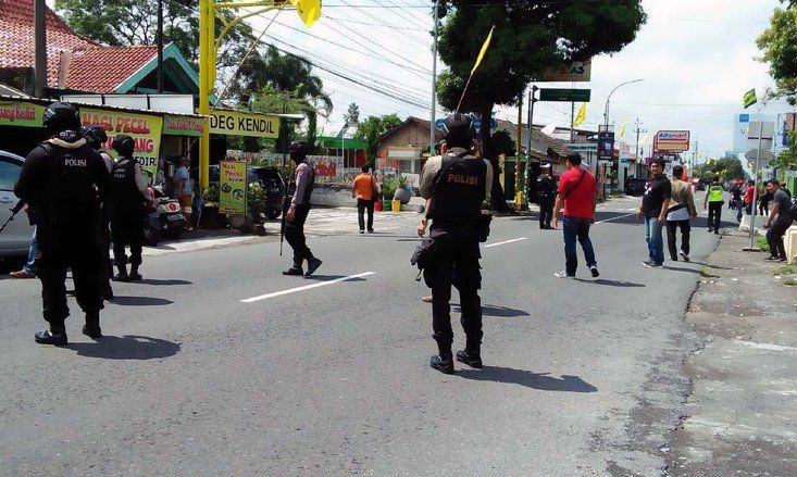 Polda DIY Gelar Rekonstruksi Aksi Teror di Sleman