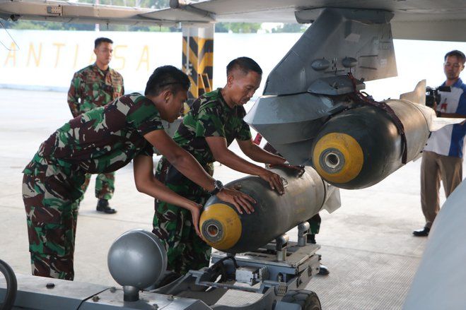 26 Pesawat Tempur Lanud Iswahjudi Serbu AWR Lumajang
