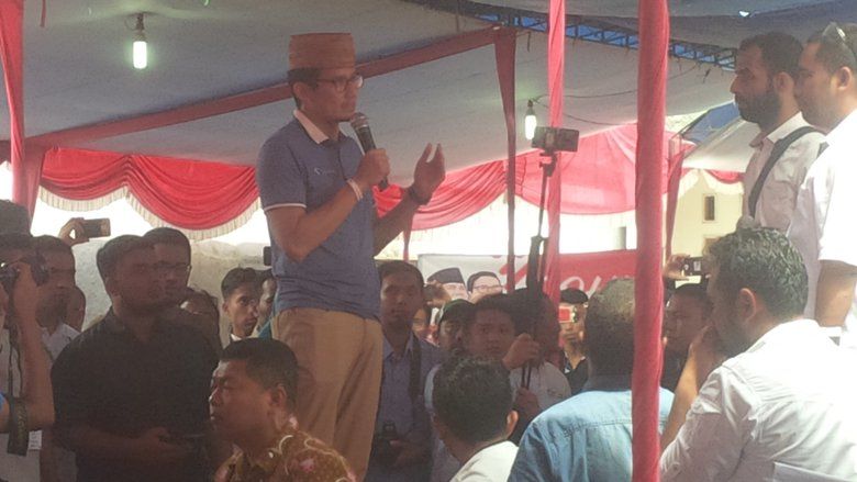 Sandiaga Uno Janji Terapkan OK-OC di Banyuwangi