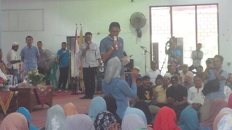 Sandiaga Sungkan Hadapi Ma'ruf dalam Debat Cawapres