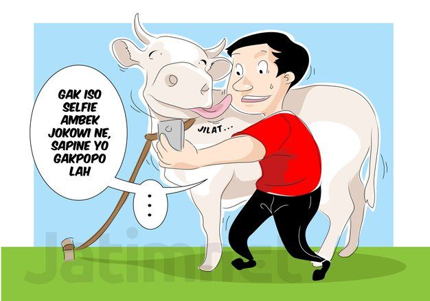 Sapi Jokowi Jadi Rebutan Selfie