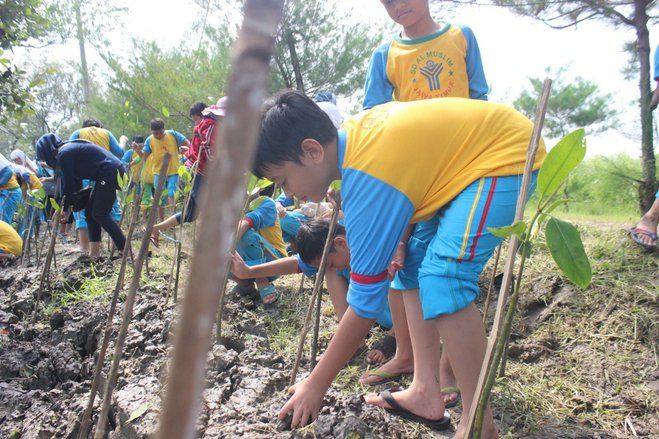 Seratusan Siswa SD Al Muslim Peringati Hari Air Sedunia