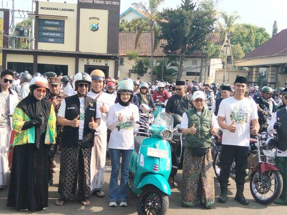 PCNU Kediri Buka Hari Santri dengan Touring Religi