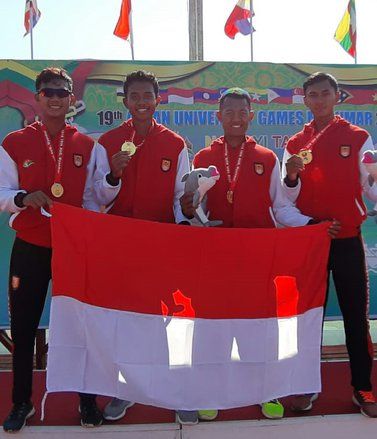 Prajurit Kolinlamil Raih Dua Emas Cabang Dayung di Myanmar