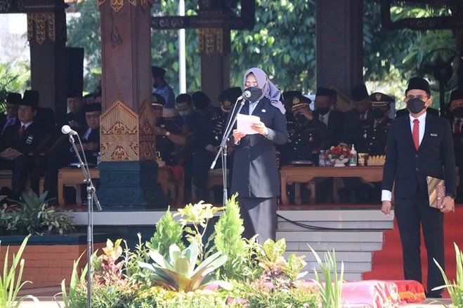 Upacara Hari Sumpah Pemuda, Ini Amanat yang Dibacakan Bupati Mojokerto Ikfina