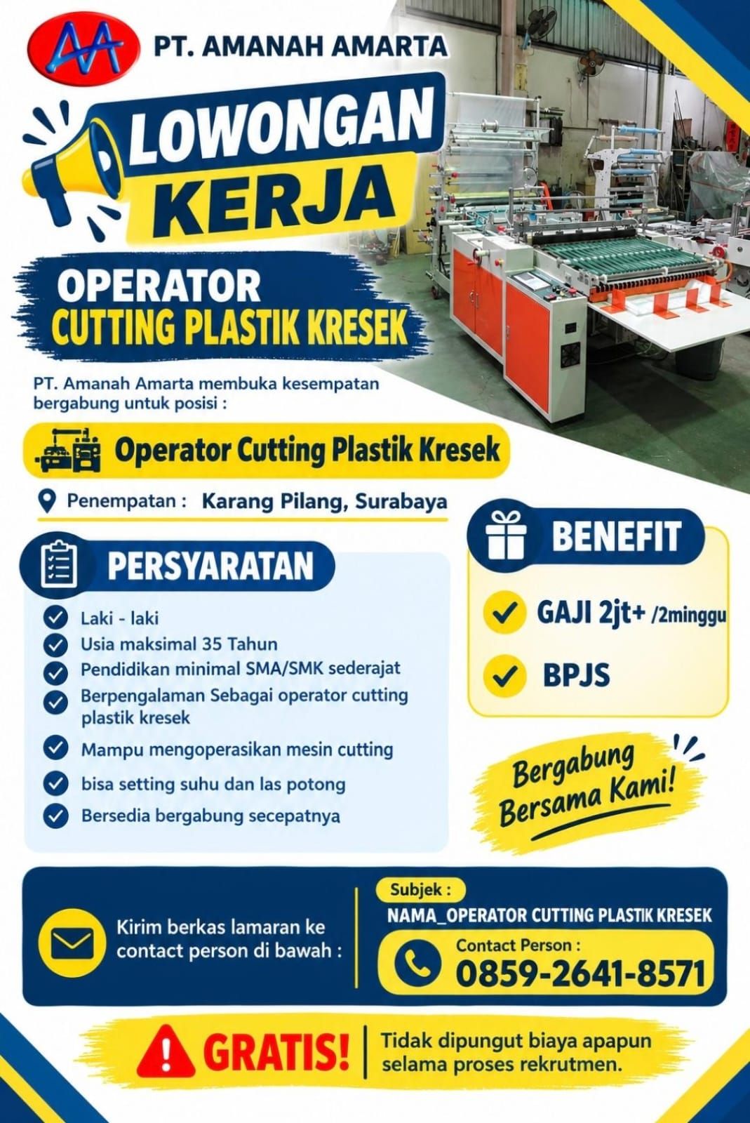 Iklan Loker AA