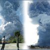 Sinabung Meletus, Semburkan Kolom Abu Setinggi Tujuh Kilometer