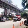 Tumpukan Palet Milik Petrokimia Gresik Terbakar