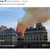 Katedral Notre Dame di Paris Terbakar