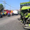 Dua Truk Adu Moncong di Mojokerto, Satu Korban Meninggal