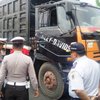Satlantas Polres Gresik Razia Dump Truck Galian C
