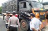 Satlantas Polres Gresik Razia Dump Truck Galian C