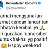 Kementerian Kominfo Cabut Pembatasan Akses Media Sosial 