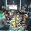 Nasi Liwet Warnai Bukber Kapolres Mojokerto dan Awak Media
