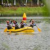 Seru dan Menegangkan! Arung Jeram Sprint Race di Ranu Segaran Ramaikan Seven Lakes Festival