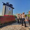 Satlantas Polres Mojokerto Kota Pasang Tugu <em>Safety Riding</em> di Jalur Bypass