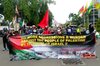 Mahasiswa di Gresik Demo Dukung Palestina Minta Jokowi Hentikan Kerjasama dengan AS 