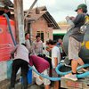 Polres Malang Berikan Bantua Air Bersih Bagi Warga Terdampak Kekeringan di Wagir Malang