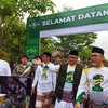Ribuan Warga Nahdliyin Kraksaan Ikuti Kirab Panji dan Jalan Sehat Bersama Kiai