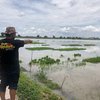Hujan Deras Rendam Jalan Desa dan Puluhan Hektar Sawah di Mojokerto