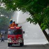 Berantas Covid-19, Sehari 400 Titik di Surabaya Disemprot Disinfektan