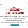 Sambut Hari Pahlawan, 1.037 Voucher Tiket Gratis Dibagikan ke Guru dan Nakes
