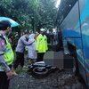Pemotor Tewas Terjepit Bus Tergelincir di Pantura Probolinggo
