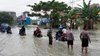 Banjir Langganan Gresik di Saat Kali Lamong Meluap, Polisi Alihkan Arus Lalu Lintas