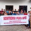 <strong>Gegara Fitnah Kasus Kades, BPD dan Warga Temenggungan Probolinggo Konferensi Pers</strong>