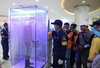 Dua Bilik Sterilisasi COVID-19 Dipasang di Terminal Kedatangan Juanda